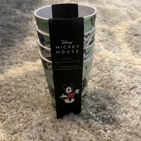 Disney Mickey Mouse 4 pack Melamine cups - Picture 2 of 2